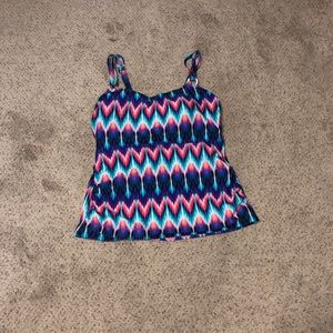 Colorful swim tank